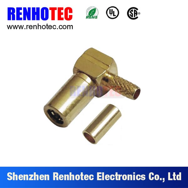 90 Electronic Coaxial Cable RG179 SMB Male Wiring Connector